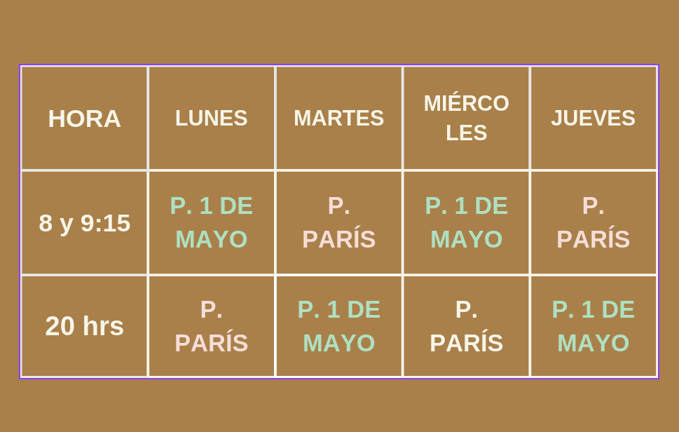 horario yoga en el parque