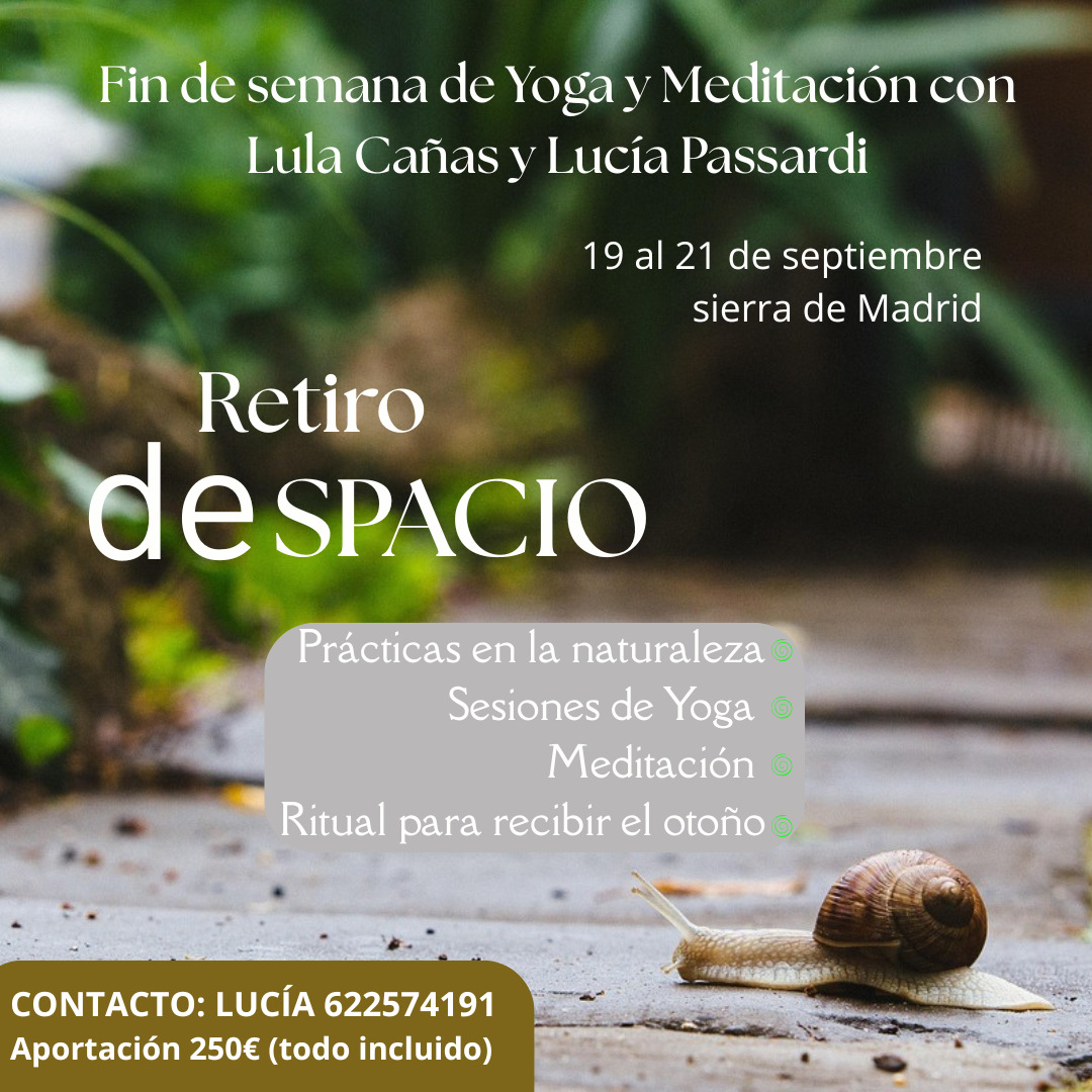 Retiro yoga septiembre en Galapagar